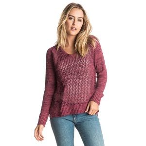 Roxy A Three Hour Tour Open Stitch Sweater
